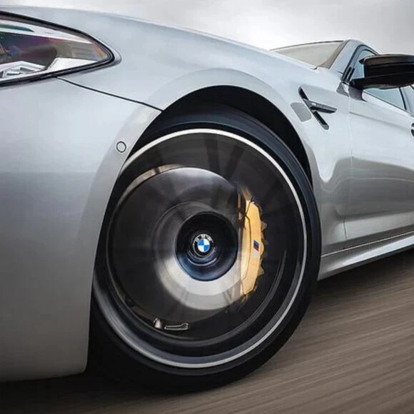 Genuine BMW 56mm Floating Alloy Wheel Centre Cap Set Of 4 For 5x112mm Wheels - Image 3 of 4