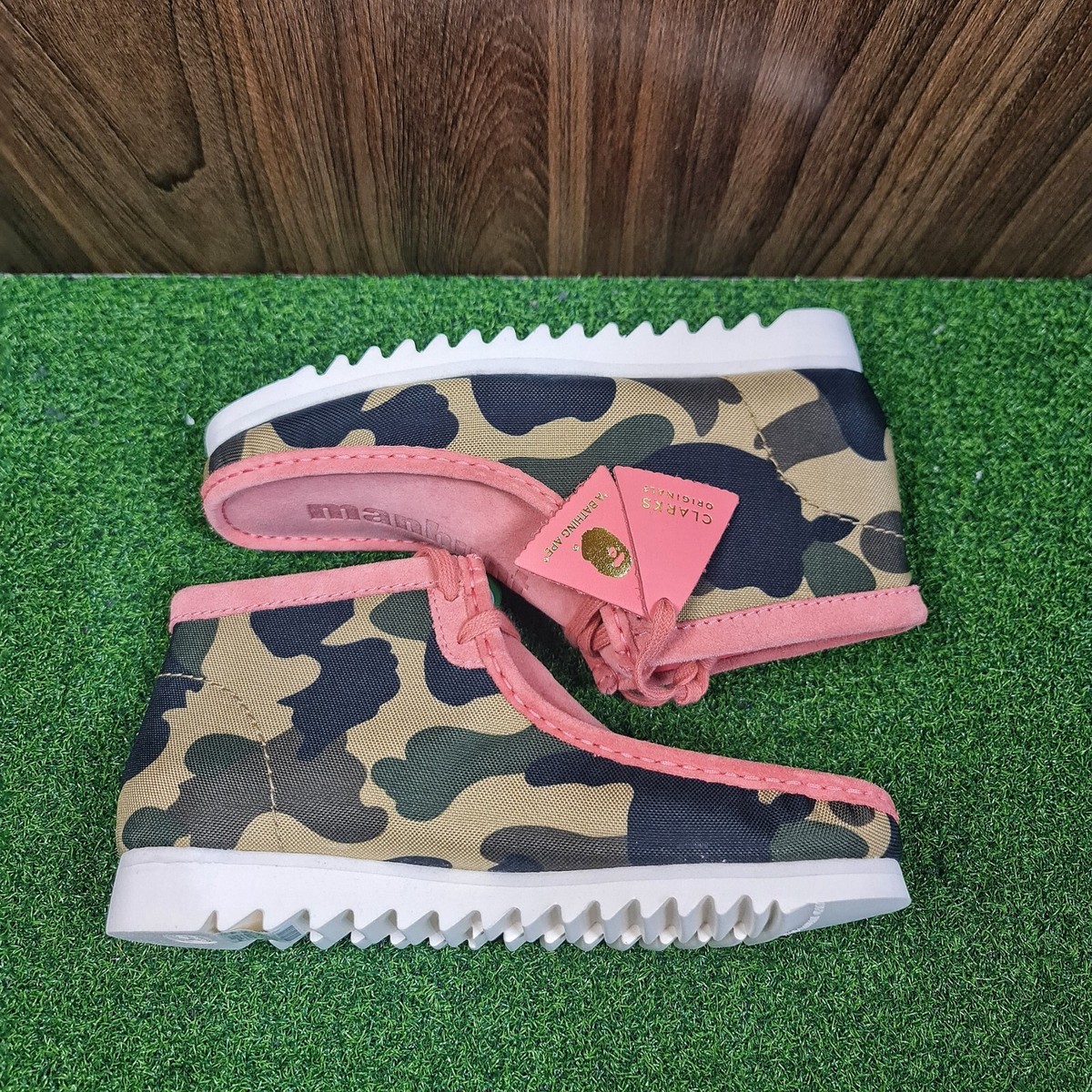 Mens Size 10 US - A Bathing Ape x Clarks Wallabee Boot (Camo