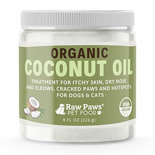 Raw Paws Organic Coconut Oil for Dogs & Cats 8oz Treatment for Itchy