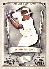 2021 Topps Allen & Ginter's - Historical Hits #HH-29 Alfonso Soriano
