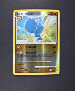 LP+ Cranidos LV.24 Reverse Holo 43/123 Mysterious Treasures Pokemon Card