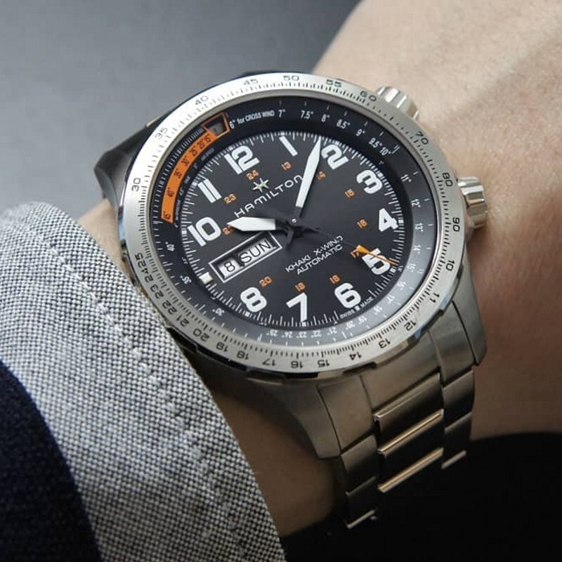 Hamilton Khaki Aviation X-Wind Day Date Auto - H77755133 | eBay