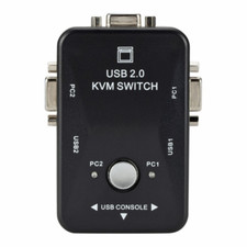 2Port B VGA KVM Switch Box For Moe Keyboard M...
