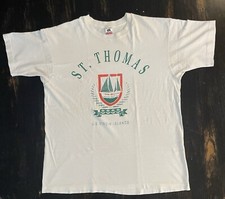 VTG ST.THOMAS Virgin Islands T-Shirt Single Stitch Made In USA tourist Tee XL