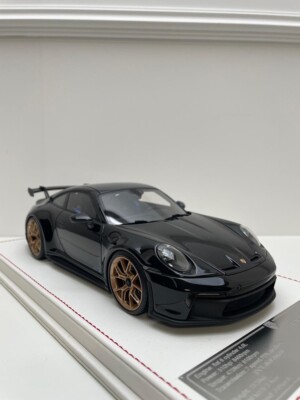 Porsche 911 GT3 (Black gloss) [Davis & Giovanni] 1/18 scale Gold Wheels