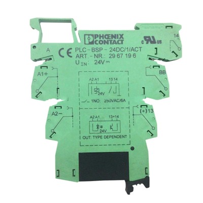 Phoenix Contact Relay Socket Green LC-BSP-24DC/1/ACT 2967196 Relay 2966595