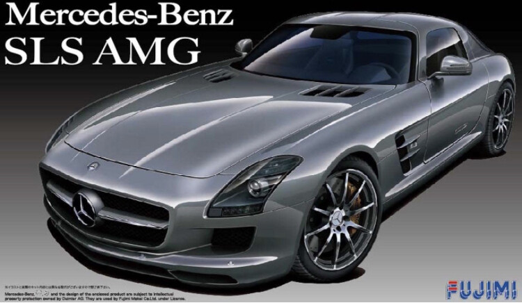 Kit Modèle Réduit Mercedes-Benz SLS AMG Fujimi 1/24 - Référence 123929, Neuf Sous Boîte