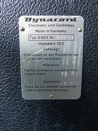 2 Vintage PA Lautsprecher Dynacord S60H - Bild 2 von 3