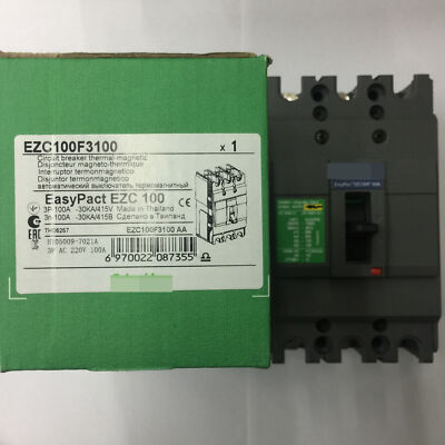 Neu Schneider Kompaktleistungsschalter EZC100F3100 3P 100A Schnelle Lieferung