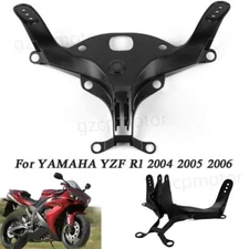 Black Upper Stay Fairing Headlight Bracket For Yamaha YZF R1 2004-2006 2004 2005