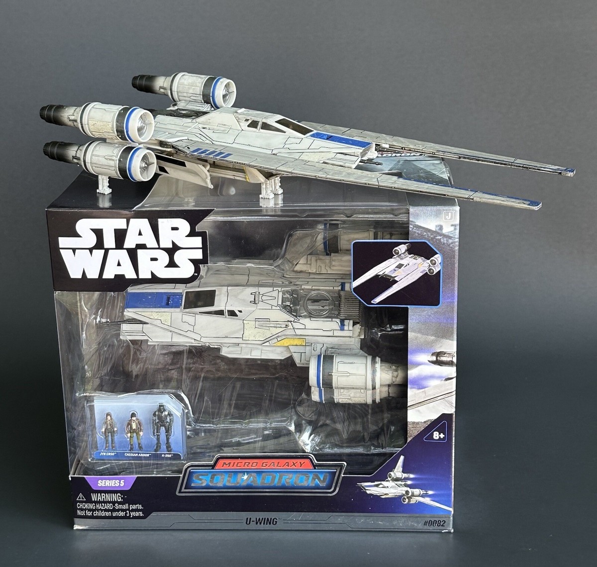 Star Wars Micro Galaxy Squadron U-Wing w/Cassian Andor K-2SO & JYN