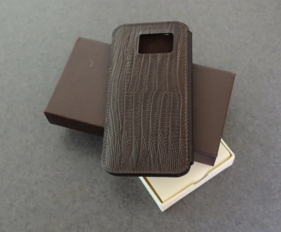 Piel Frama 736 коричневый ящерица FramaSlim кожаный чехол для Samsung Galaxy S7 #030 - Изображение 3 из 4