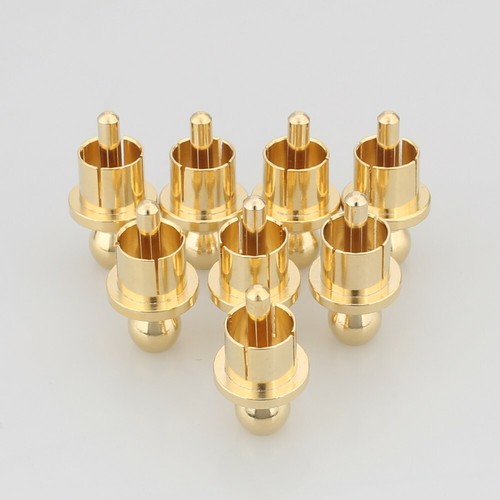 8PCS Gold Plated RCA Caps Plug Short-Circuit Shielding Jack Socket Protect Cover - Picture 2 of 6