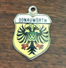 Vintage Donauworth 800 Silver Enamel Shield Charm Reu — photo 1
