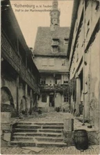 Old postcard postcard Rothenburg- Hof in der Marien pharmacy GERMANY (1075879)