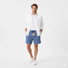 NWT Chubbies Schwort Lounge Shorts Men 2XL The Blue Dreamers 5.5 Casual Comfort