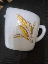 Vintage Fire king wheat image Creamer