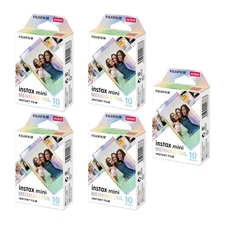 Fujifilm Instax Mini Mermaid Tail Film Glitter Styles 10 Exposures 5 Pack