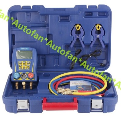 1PCS WK-6889 Digital Testing Manifolds Refrigeration Pressure  Gauge New