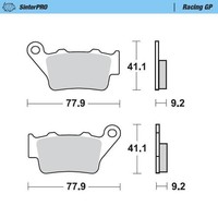 Moto-Master Hintere Pro Racing GP Sinter-BremsbeläGe FüR KTM 525 EXC Racing 2003