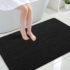 OLANLY Bathroom Rugs 44x32, Extra Soft Absorbent Chenille Bath Rugs, Rubber B...