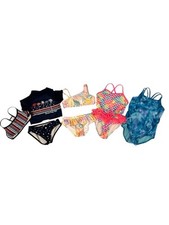 Assorted Brands Toddler Girls Swim Suit Lot of 4, Size 4/5