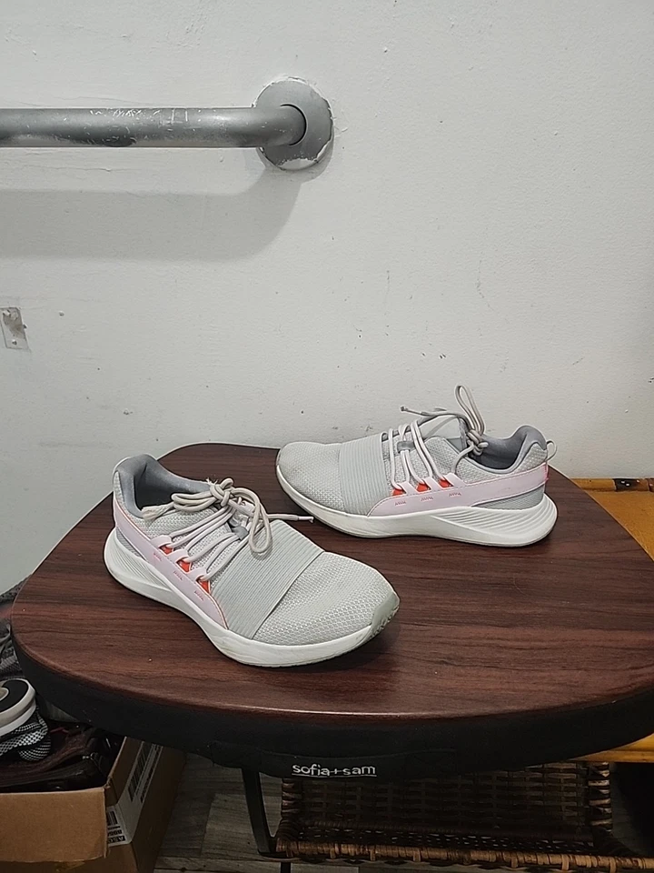 Zapatillas deportivas Under Armour UA talla 9 Charged Breathe LACE con cordones blancas ónix Foto 2 de 4