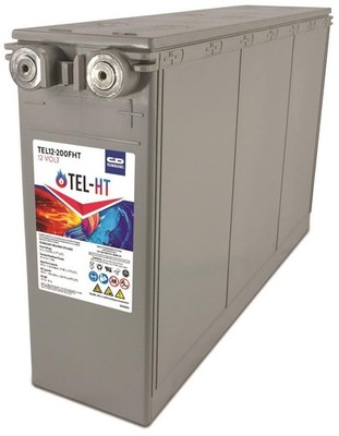 C&D TEL12-200 Reinblei Hochtemperatur 12V 192Ah (10h) AGM Frontterminal Batterie