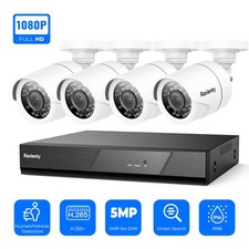 Ravienty 8CH DVR HD 1080P Video CCTV Security Camera System Outdoor AI Detection