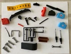 Vintage Lot Playmobil Accessories Esso Station - Police - Rescue - Helicopter