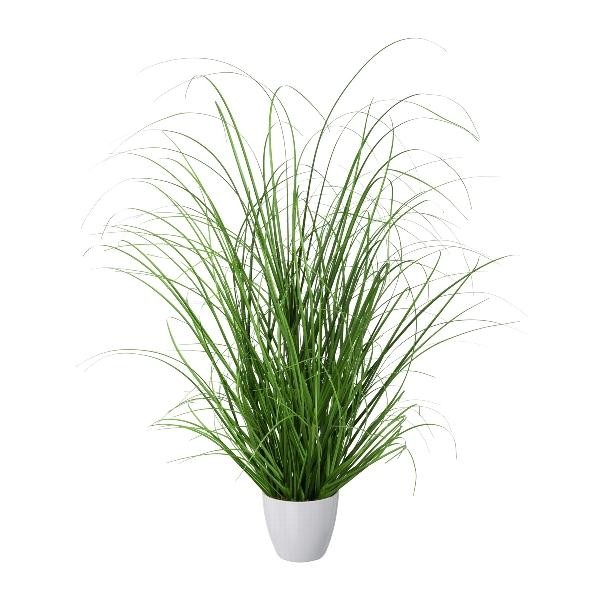 artplants KüNstliches Gras Lampenputzergras Kivra Im Dekotopf, GrüN, 60Cm-image