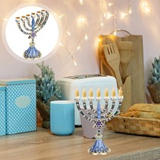 Bougeoir 7 Branches Hanoukkah Candleur rétro Chandelier rétro Candleur