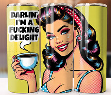 Sarcastic Jokes Tumbler 20oz Cup Mug Stainless Steel Drinks cold hot Straw