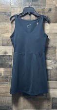 NEW Gap Fit Women’s Black V-Neck Fully Lined Active Tank Dress Size Small S