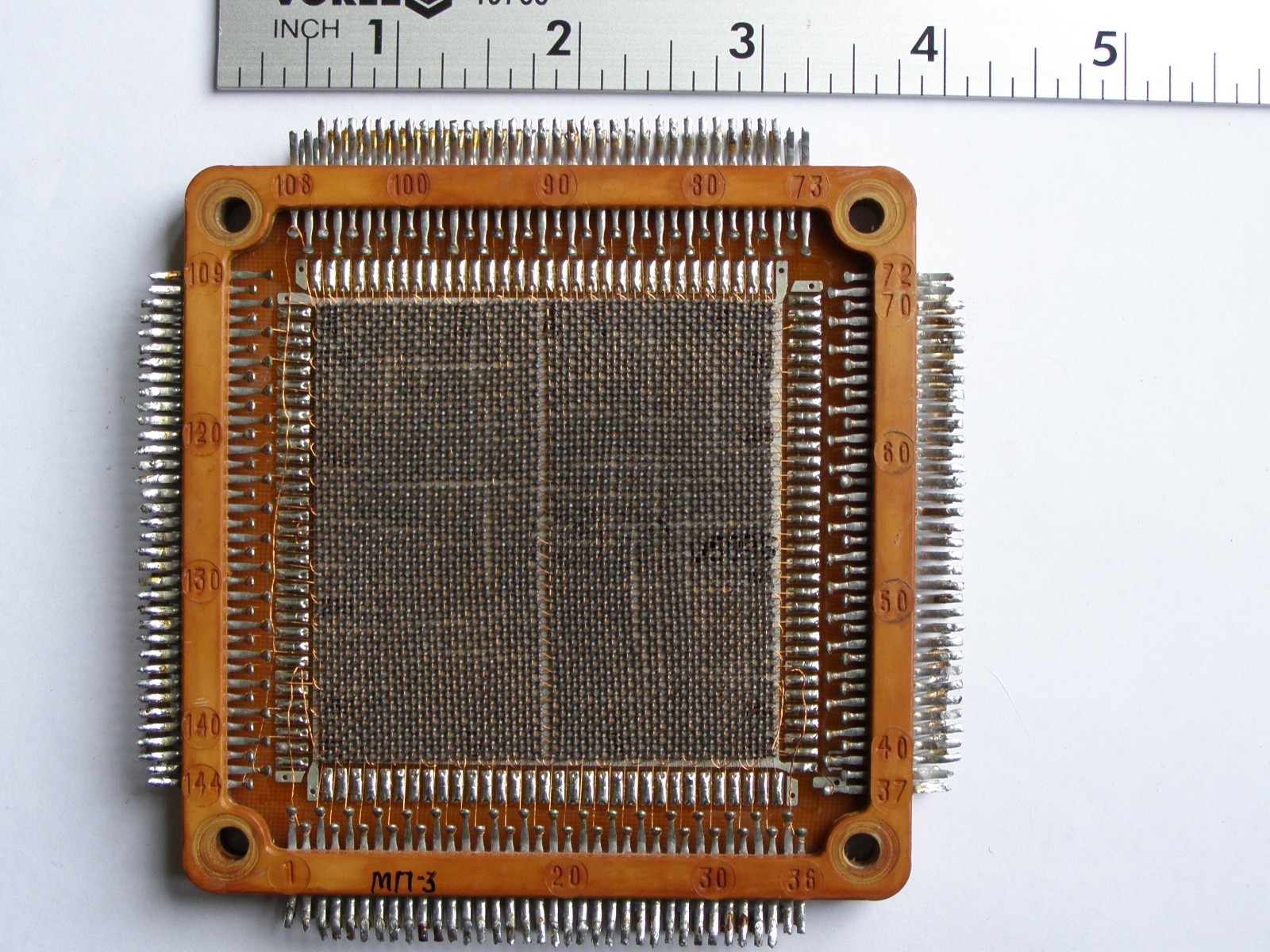USSR Magnetic Ferrite Core Memory Double Frame Board 1Kbyte USSR 1970s