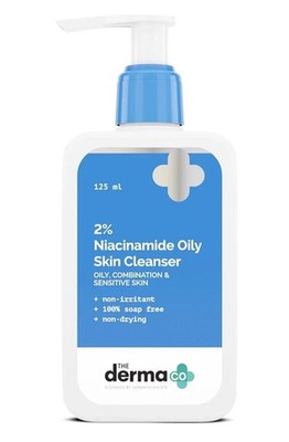 The Derma Co 2% Niacinamide Oily Skin Cleanser for Sensitive 125ml