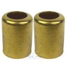 2 Pack Brass Hose Crimp Ferrule 0.478 Inside diameter x 0.687 in Length
