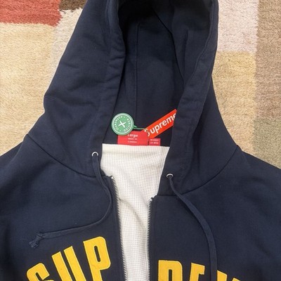 Supreme Arc Thermal Zip Up Hooded Sweatshirt navy #supreme | eBay