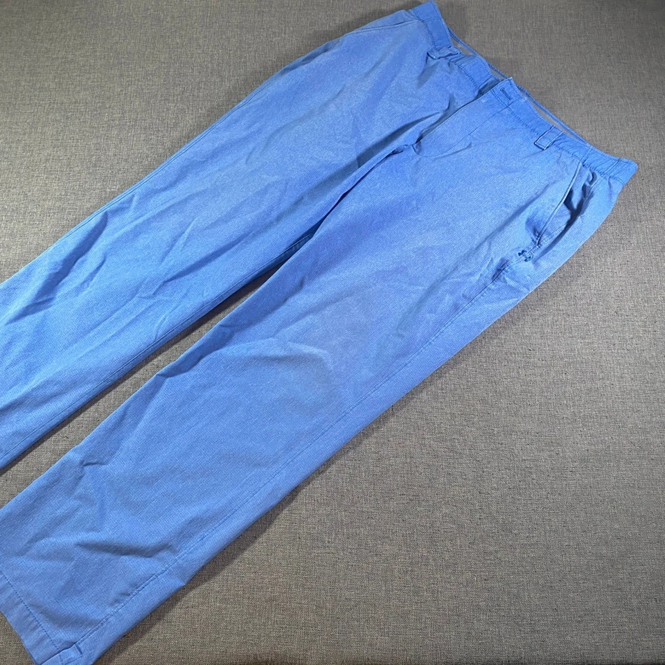 Under Armour Men Loose Golf Chino Pants Size 36x30 Blue Flat Front Casual - Image 2 of 4