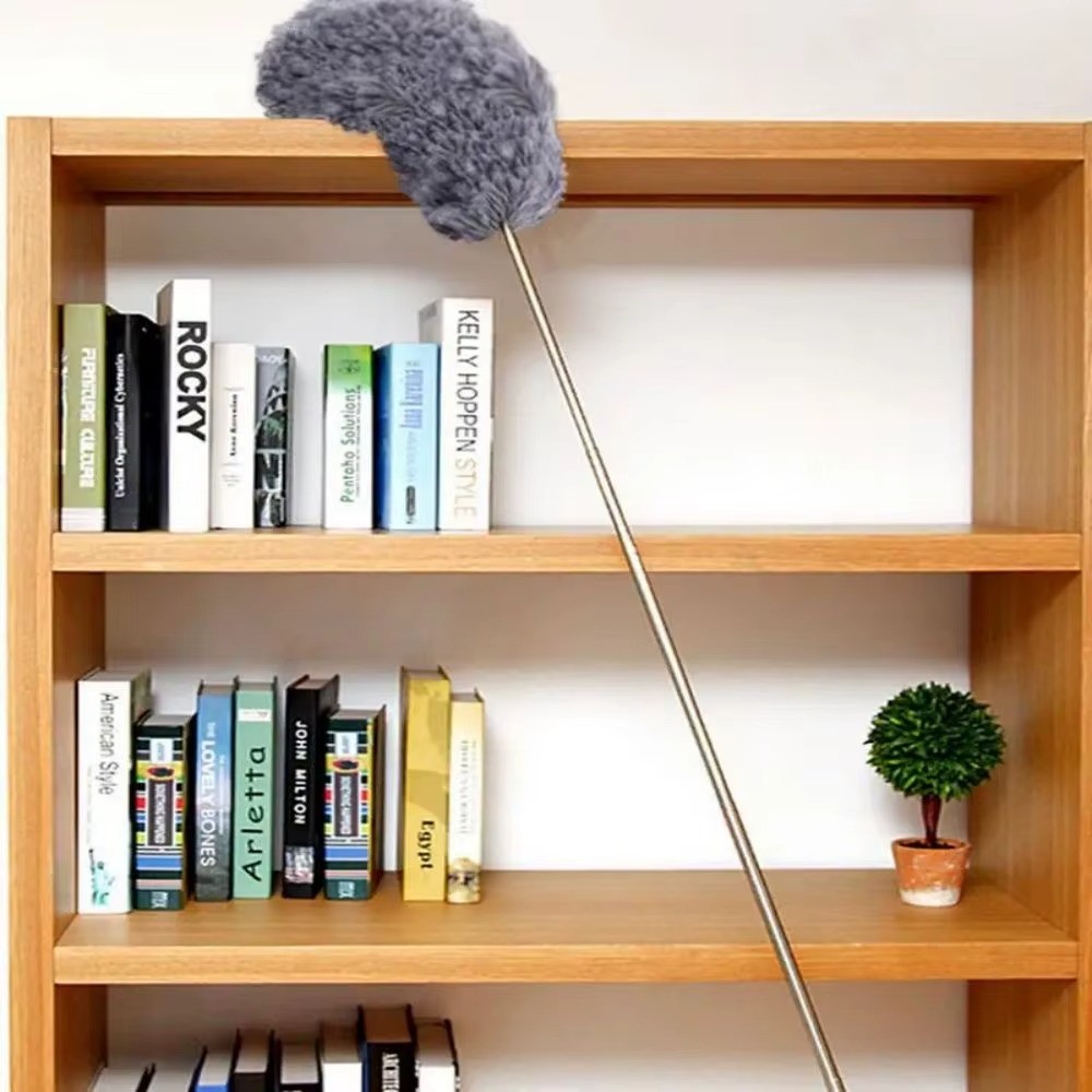 Microfiber Duster Soft Feather Dusting Brush Household Extendable Cleaning Tool