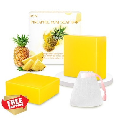 BASSI Pineapple Yoni Soap Bars 2PCS
