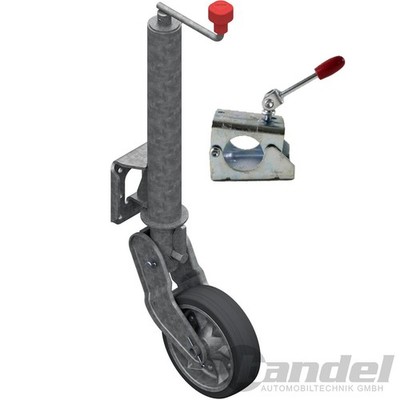 ALKO AL-KO STÜTZRAD VOLLAUTOMATISCH 500kg + Klemmschelle 60mm ANHÄNGER