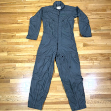 CWU-27/P US Military Flyers Coveralls Mens 38 Reg Green Nomex Flight Suit Pilot