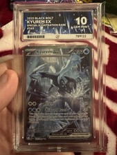 Pokémon TCG Kyurem EX Card 165/086 SIR Ace 10 Perfect Sub Scores!!