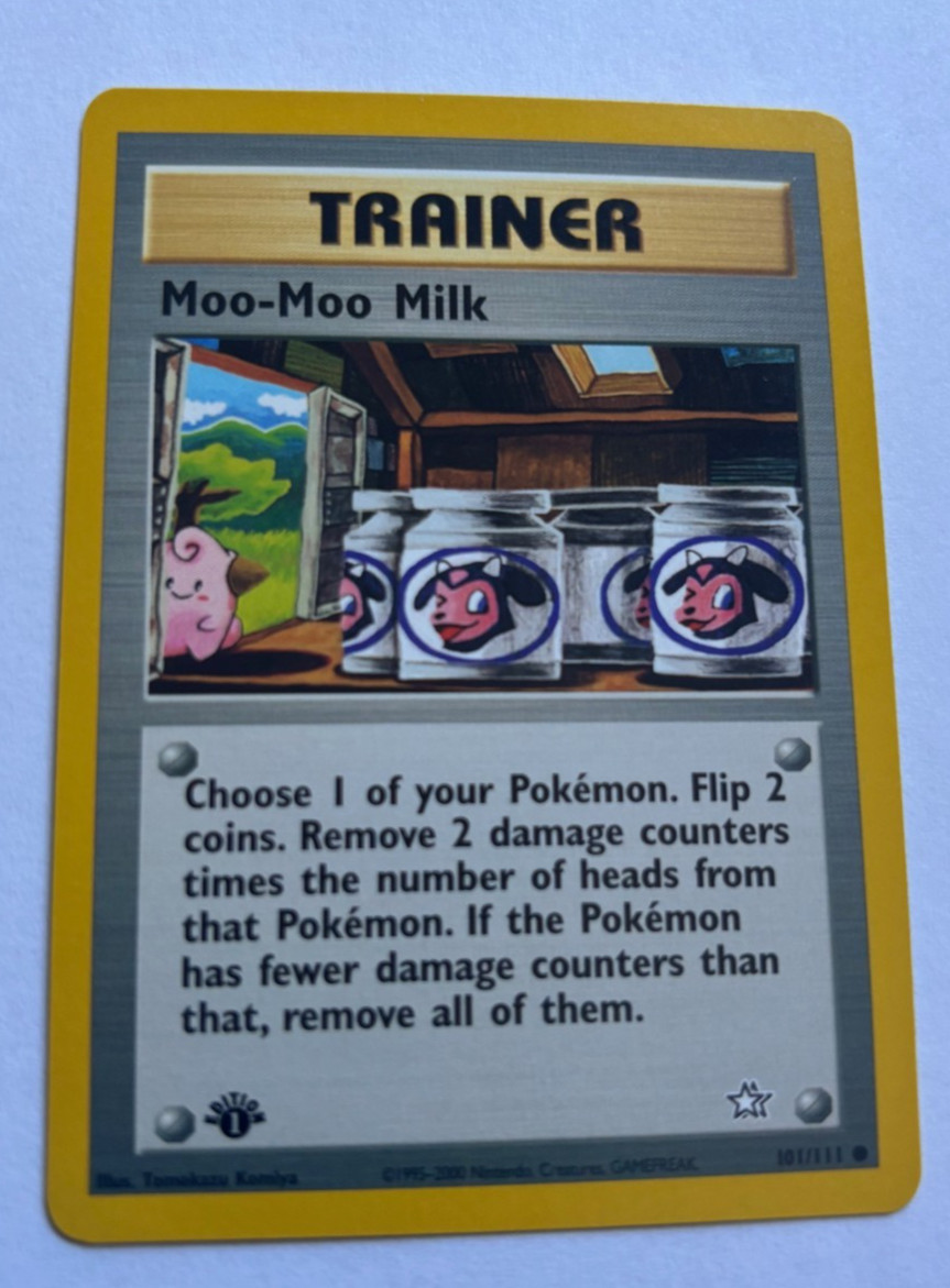 Pokémon Moo-Moo Milk Neo Genesis 101/111 1st Edition Common Pack Fresh NM