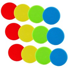 12 x Auto Polierschwamm Polierpads &Oslash;80mm Set f&uuml;r Poliermaschine 4 H&auml;rtegrade