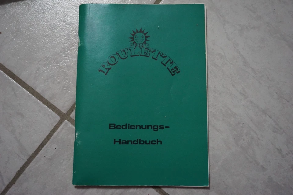 Merkur MEGA - ROULETTE - Anleitung ADP Geldspielgerät Spielautomat Beschreibung - Bild 1 von 1