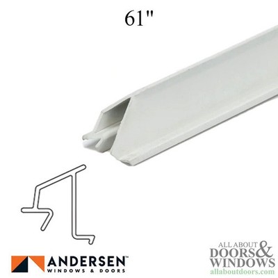 Andersen Perma-Shield Glazing Bead 5/8'' C55, 61'' Improved/E-Z 400 Series White