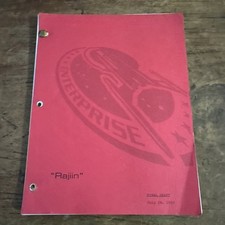 Original Cast Used Star Trek Enterprise Production Script "Rajiin" 2003