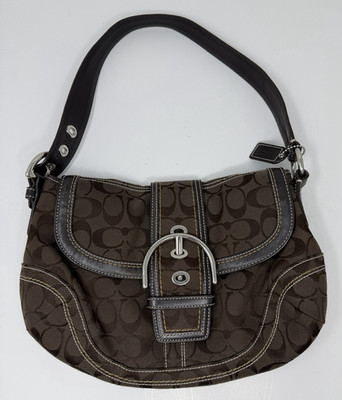 Coach 10297 Y2K Soho Chocolate Brown Signature Shoulder Bag EUC